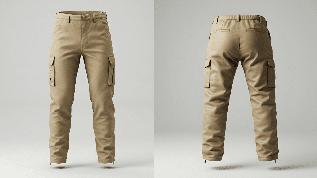 Beige Cargo Pants