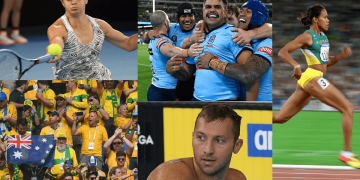 Collage of Athletes & Sports Fans