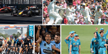 Collage of Photos from Sporting Events