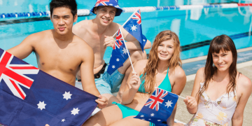 Friends Celebrating Australia day