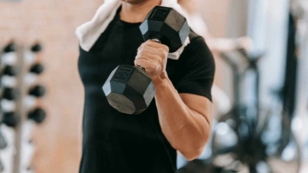 Man Doing Weight lifting