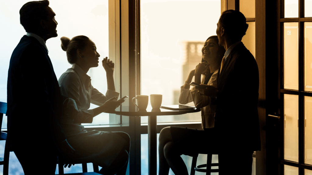 Office Employees having a coffee break