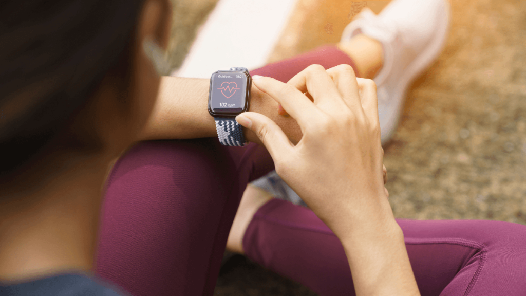 Person Looking At Smart Watch