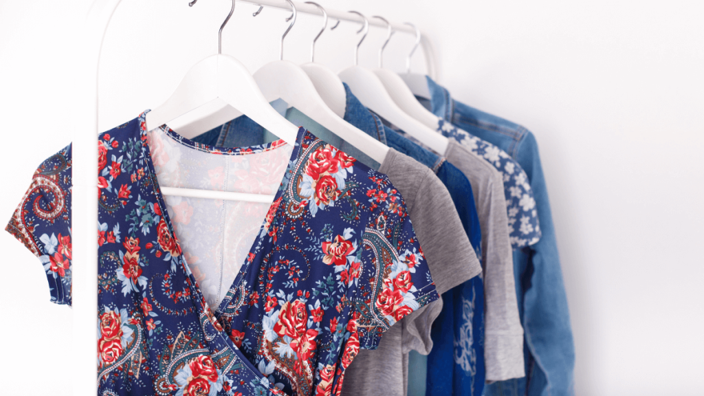 Summer Clothes on a Rack