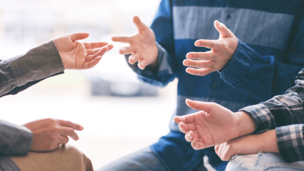 people talking with their hands
