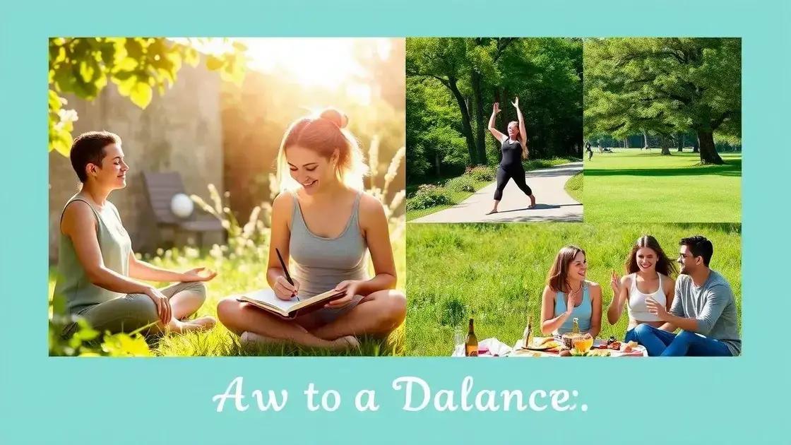 Practical tips for achieving balance