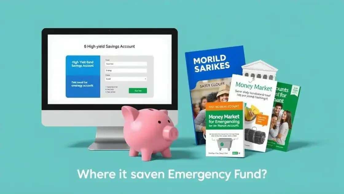 Where to save your emergency fund